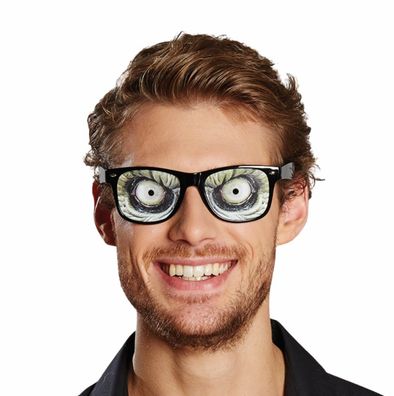 Brille Echsenaugen Echse Tierbrille Spassbrille Halloween Karneval