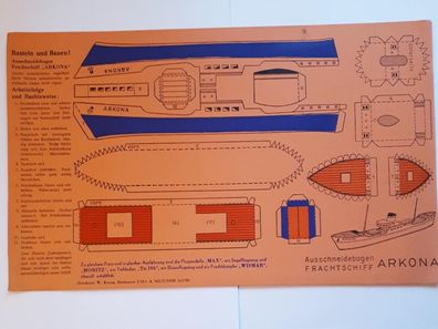 Ausschneidebogen Frachtschiff Arkona