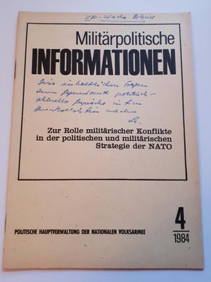 Militärpolitische Informationen - verschiedene Ausgaben