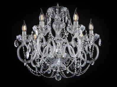 Luster Hänge Lampe Kronleuchter Leuchte Bohemia Lampen Kristall Decken Leuchten