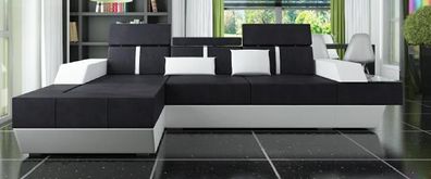 Stoffsofa Ecksofa Textilsofa Sofa + USB Wohnlandschaft Polster Massanfertigung