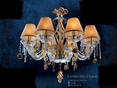 Luster Kristall Kronleuchter Hängeleuchte Leuchte Bohemia Lampe Deckenleuchte