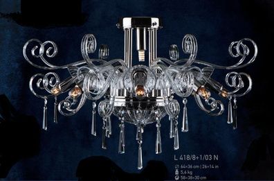 Lampe Luster Kristall Leuchten Decken Hänge Kronleuchter Lampen Leuchte Bohemia