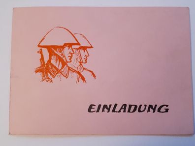 DDR NVA Einladung zur Vereidigung