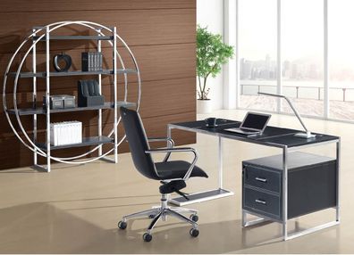 Büro Aktenschrank Möbel Einrichtung Neu Schreibtisch + Regal Schrank 2tlg. Set