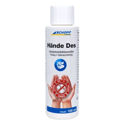 Schopf Hände Des flüssiges Händedesinfektionsmittel - 100 ml