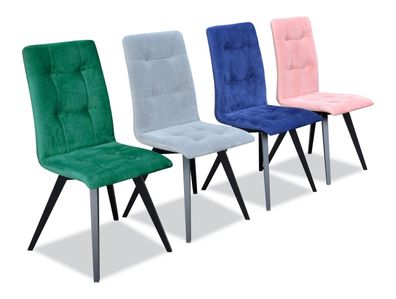 Stuhl Grau Design Wohnzimmer Esszimmer Holz Stühle Polster Lehnstuhl Design Neu