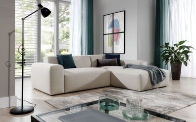 Ecksofa Sofa Couch Polster Wohnlandschaft Textil Eck Sofas Garnitur L Form Neu