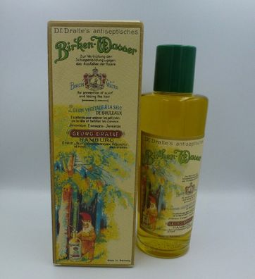 Vintage George Dralle Dr. Dralle´s Birken-Wasser 100 Jahresringe - 250 ml