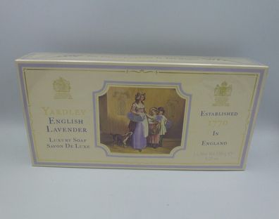 Yardley English Lavender - Savon de Luxe Luxuseife Seife 3 x 150 g