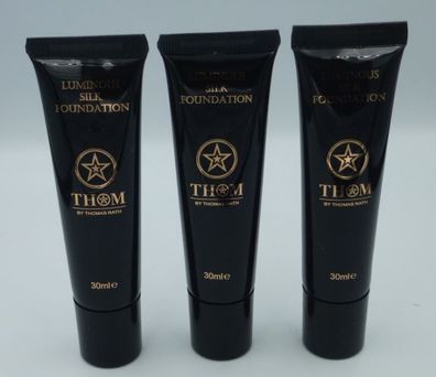 3 X THOM von Thomas Rath - Luminous Silk Foundation 30 ml (90 ml)