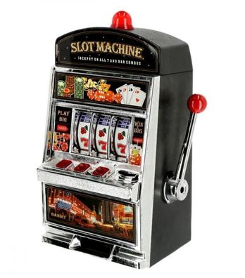 XL Slot Machine: Spardose Klingel und Licht Las Vegas Einarmiger Bandit 20x37x16