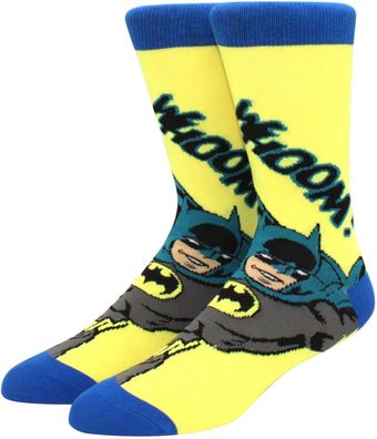 Batman Boom Boom Gelbe Socken - Joker 360° Motiv Charakter Justice League Hero Socken