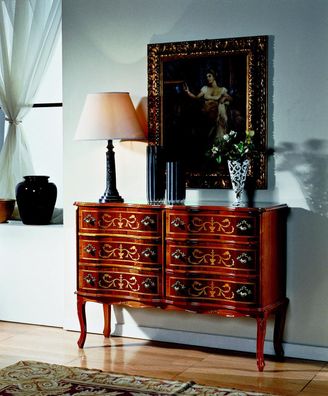 Italienische Stil Möbel Kommode Schränke Design Kommoden Luxus Sideboard Glas