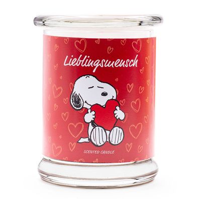 Peanuts Duftkerze Lieblingsmensch Snoopy 250g Geschenk Valentinstag