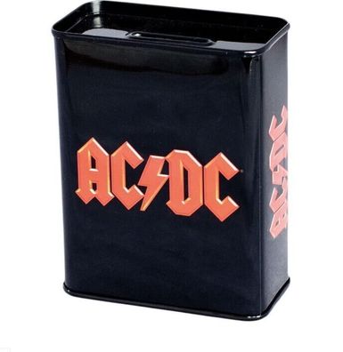 ACDC AC/DC Metall Spardose 11,5 x 4,5 cm Back in Black Thunderstruck Dirty Deeds