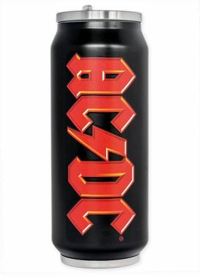 AC/DC Logo Edelstahl-Trinkflasche 400 ml Vol. Back in Black