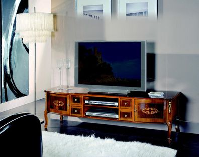 Sideboard tv Lowboard rtv Schrank Tisch Wohnzimmer Holz Möbel Barock Stil Neu
