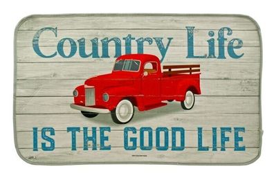 Fussmatte/Fussabstreifer Country Life is the good Life 75x44 cm Pickup Türmatte