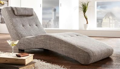 Chaiselongue Relaxliege Loungesofa Chesterfield Couch Sofa Liege Textil Liegen