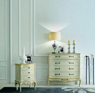 Design Möbel Stil Klassischer xxl Kommode Weiß Holz Luxus Italienische Möbel Neu