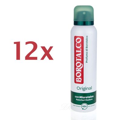 Borotalco Roberts deodorant Original Fresh 12x 150ml mit mikrotalk