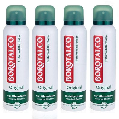 Borotalco Roberts deodorant Original Fresh 4x 150ml mikrotalk