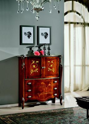 Möbel Holz Stil Barock Schrank Kommode Schränke Designer Italienische Möbel Neu