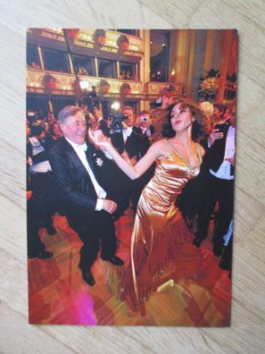 Wiener Opernball mit Ruby Rubacuori - Richard Lugner - handsigniertes Autogramm!!!