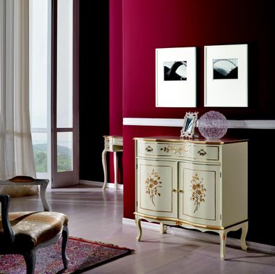 Wohnzimmer Möbel Klassische Barock Sideboard Kommode Echtholz Anrichte Lowboard