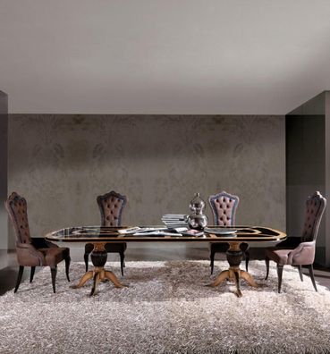 Tisch Luxus Esszimmertisch Esstisch Esszimmer Holz Tische Bizzotto Ess Möbel Neu