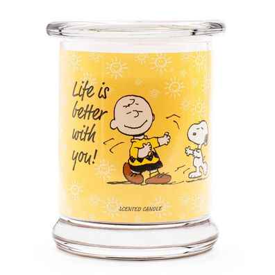 Peanuts Duftkerze Life is better with you 250g Geschenk Weihnachtsgeschenk