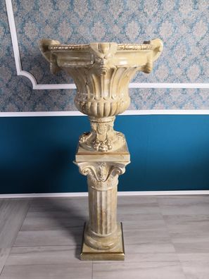 XXL Vase Tisch Dekoration Deko Vasen 69cm Antik Stil Skulptur Figur Kelch Rom