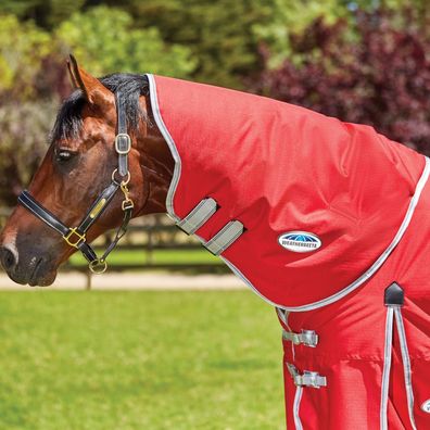 Weatherbeeta Comfitec Classic Neck Rug Lite 0g - red/ silver/ navy