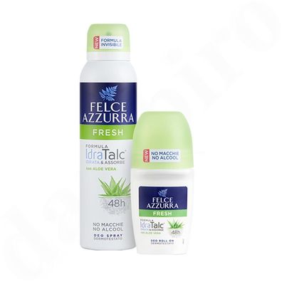 Paglieri Felce Azzurra fresco idra Talc Set Deo + deo roller