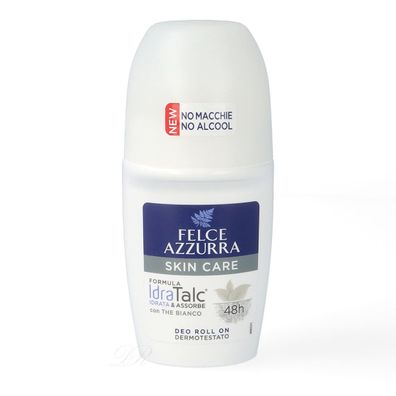 Paglieri Felce Azzurra Deoroller idraTalc Skin Care 50ml ohne Alkohol