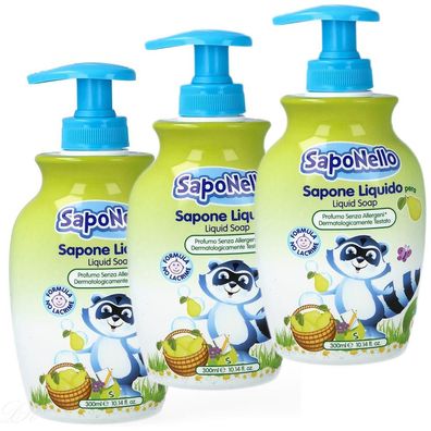 Paglieri SapoNello Flüssigseife Kids Pera Birne 3 x 300 ml