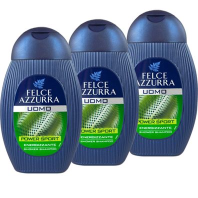 Paglieri Felce Azzurra Uomo Duschgel Shampoo Power Sport 3x 250ml