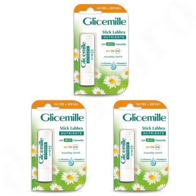 Glicemille Stick Labbra Nutritiver Kamillen Lippenbalsam 3x 5,5ml