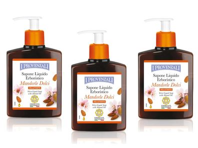 I Provenzali Flüssigseife süssem Mandelöl 3x 250 ml