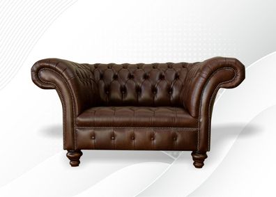 Sessel Chesterfield Polster Relax Stoff Textil Leder Lounge Club Einsitzer Neu