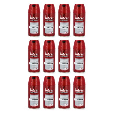 intesa pour Homme deodorant - WOODY - 12x 150ml