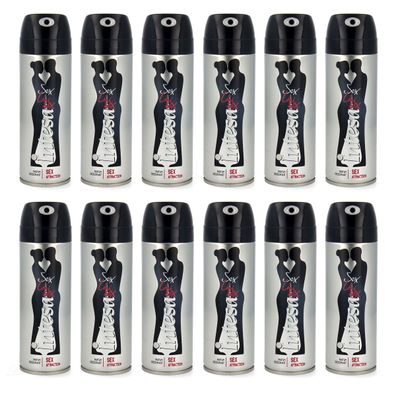 Intesa Unisex Attraction Parfum Deodorant 12 x 125 ml