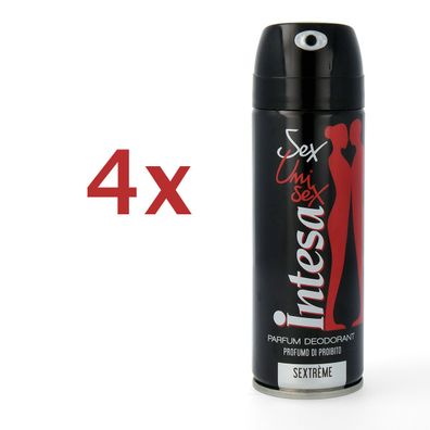 intesa unisex - Sextreme - deo 4x 125ml