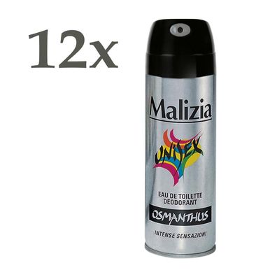 Malizia Unisex Osmanthus Eau de Toilette Deodorant 12 x 125 ml