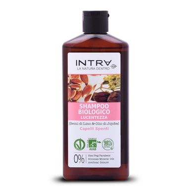 Intra Bio Lucentezza Leinsamenöl & Jojobaöl Shampoo für stumpfes Haar 250 ml