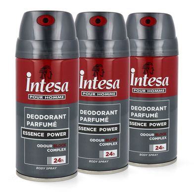 intesa pour Homme Deo Odour Block Essence Power 3x 150ml Dreierpack