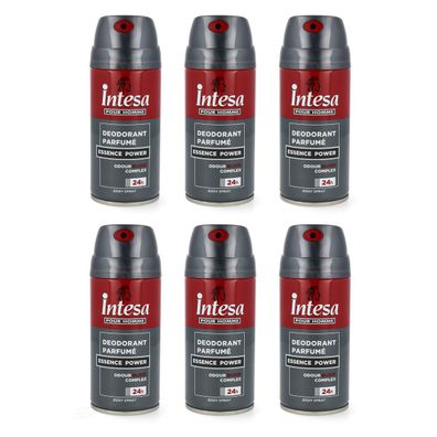 intesa pour Homme deo Odour Block Essence Power 6x 150ml männerdeo