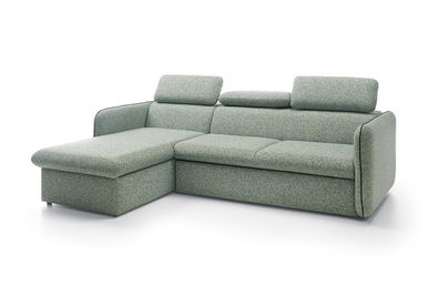 Design Ecksofa Schlafsofa Multifunktion Couch Leder Textil Polster Sofas Kasten