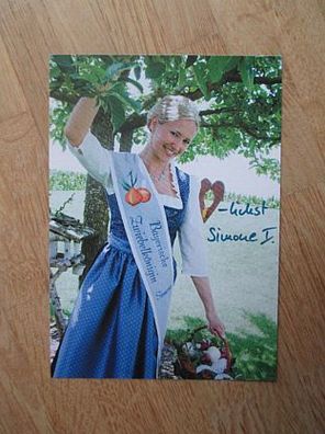 Bayerische Zwiebelkönigin Simone I. - handsigniertes Autogramm!!!